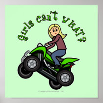 Light ATV | Four Wheeling Girl Print