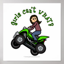 Light ATV | Four Wheeling Girl Poster