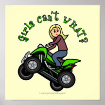 Light ATV | Four Wheeling Girl Poster