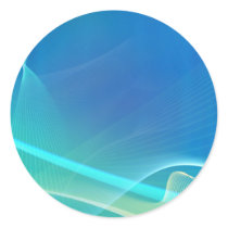 Light Aura: Abstract Artwork: Round Sticker