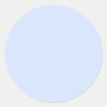 Light Baby Blue Round Stickers