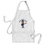 Light Bass Guitar Girl Apron