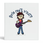 Light Bass Guitar Girl Binders