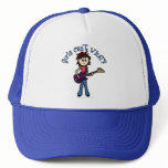 Light Bass Guitar Girl Hats
