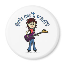Light Bass Guitar Girl magnets