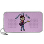 Light Bass Guitar Girl PC Speakers