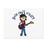 Light Bass Guitar Girl Postcards