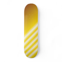 Light beams on yellow background skateboard