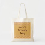 light biege pattern tote bag