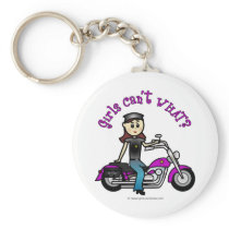 Light Biker Girl keychains