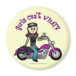 Light Biker Girl Magnets