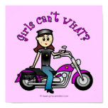 Light Biker Girl Poster