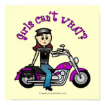 Light Biker Girl Print