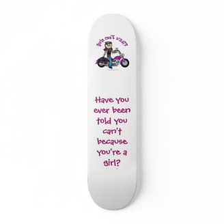 Light Biker Girl Skateboards