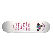Light Biker Girl Skateboards