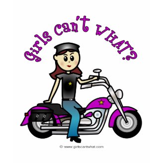 Light Biker Girl Tshirts