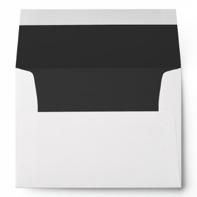 Light Black Customized 5x7 Envelope with Liner