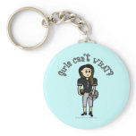 Light Black Football Keychains
