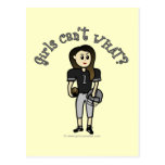 Light Black Football Postcard
