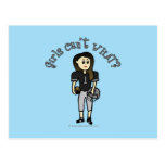 Light Black Football Postcards