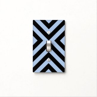 Light Blue And Black Chevrons