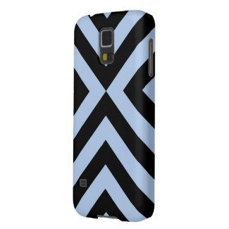 Light Blue and Black Chevrons Samsung Galaxy Nexus Cover