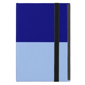 Light Blue and Dark Blue Rectangles Cover For iPad Mini
