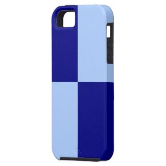 Light Blue and Dark Blue Rectangles iPhone 5 Cases