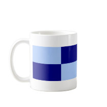 Light Blue and Dark Blue Rectangles mugs
