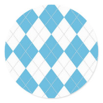 Light Blue and White Argyle Pattern stickers by fantasian_angel Light Blue and White Argyle Pattern stickers