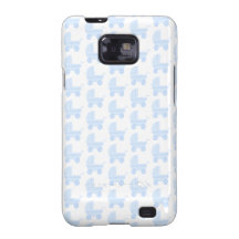 Light Blue and White Baby Stroller Pattern. Galaxy SII Case
