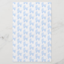 Light Blue and White Baby Stroller Pattern. Flyer Design