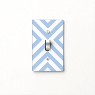 Light Blue and White Chevrons