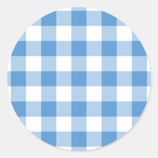 Light Blue and White Gingham Pattern