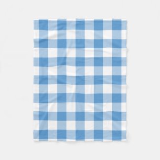 Light Blue and White Gingham Pattern