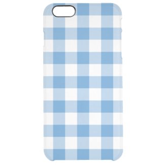 Light Blue and White Gingham Pattern