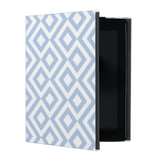 Light Blue and White Meander