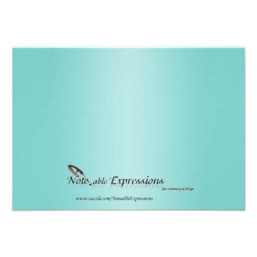 Light Blue and White Snowflake Wedding Directions Custom Announcement