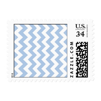 Light Blue and White Zigzag