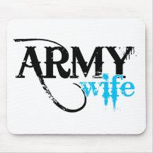Light Blue Army Wife Mouse Mats