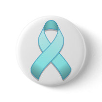 Light Blue Awareness Ribbon Button