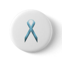 Light Blue awareness ribbon Pinback Buttons