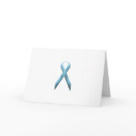 Light Blue awareness ribbon cards