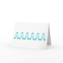 Light Blue Awareness Ribbon Card