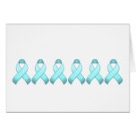 Light Blue Awareness Ribbon Card