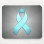 Light Blue Awareness Ribbon Mousepad