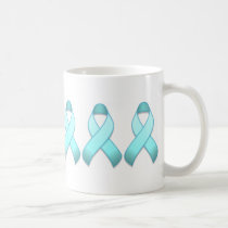 Light Blue Awareness Ribbon Mug