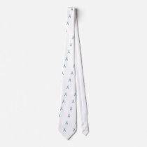 Light Blue awareness ribbon Neck Tie