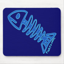 light blue BonyFish by FishTs.com mousepads