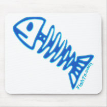 light blue BonyFish by FishTs.com mousepads